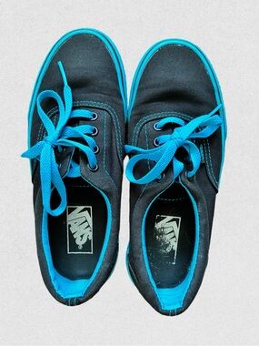 Vans Low-Top Sneakers, Black & Teal